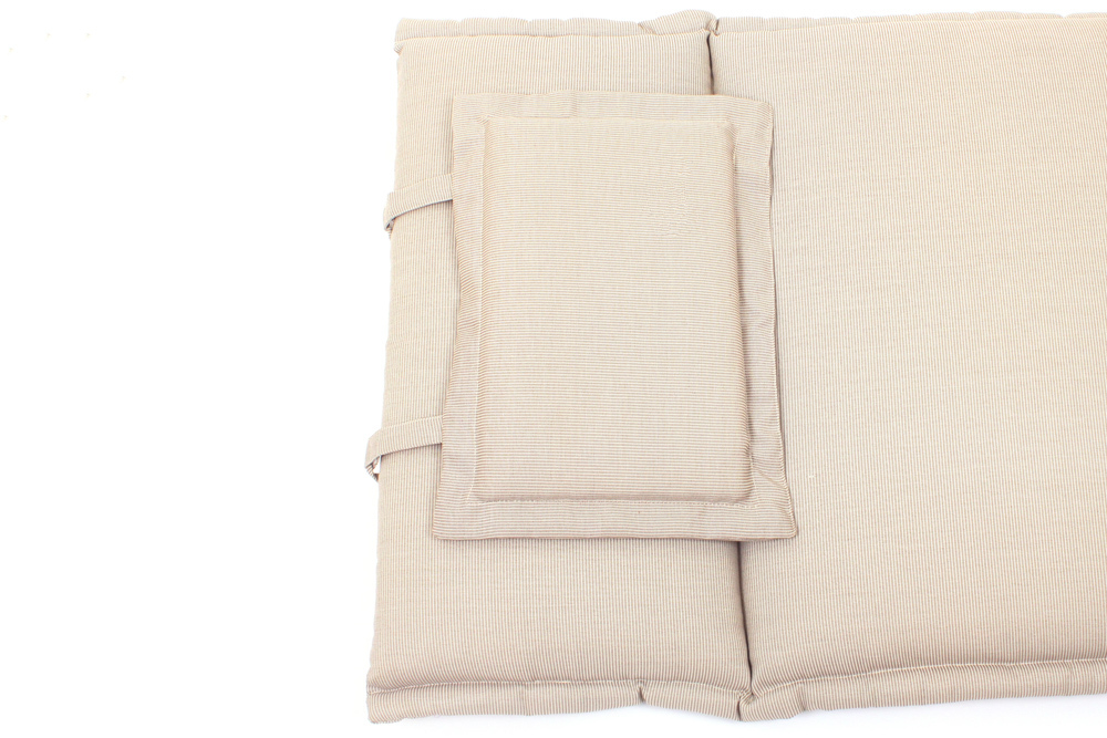 Outdoor Kissen ROG 58x196cm beige Polster-Auflage für Gartenliege