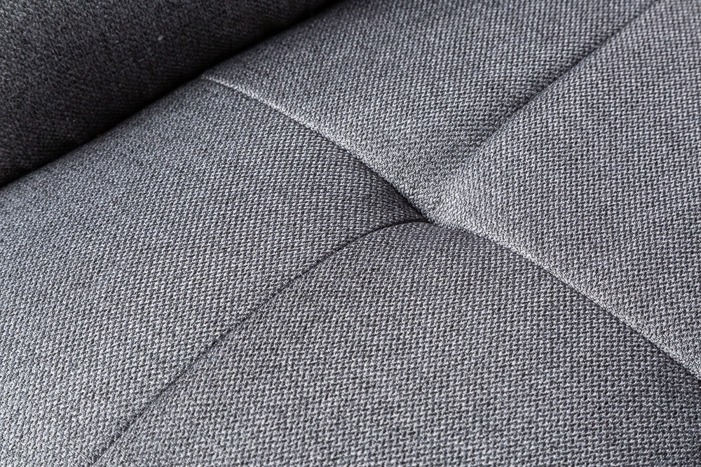 Drehbarer Design Stuhl MR. LOUNGER anthrazit grau Microfaser Flachgewebe mit Armlehne