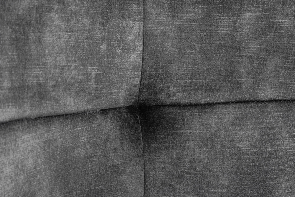 Design Barhocker EUPHORIA grau Samt schwarze Metallbeine Barstuhl mit Lehne