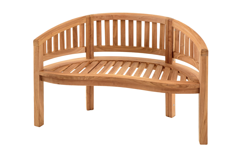 Massive Gartenbank EMPIRE TEAK 120cm natur Teakholz