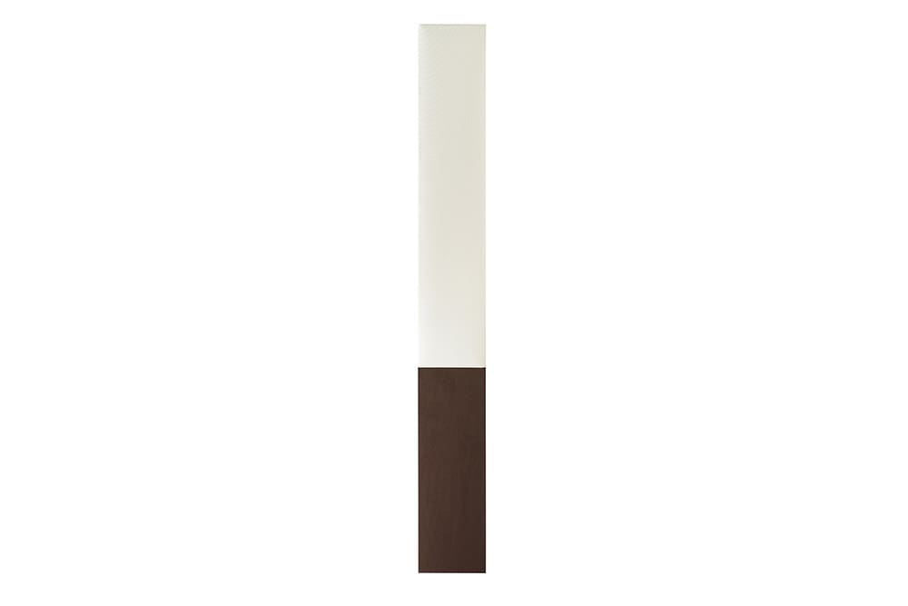 Stilvolle Stehlampe PARIS CLASSIC 160cm weißer Stoffschirm dunkelbrauner Fuß