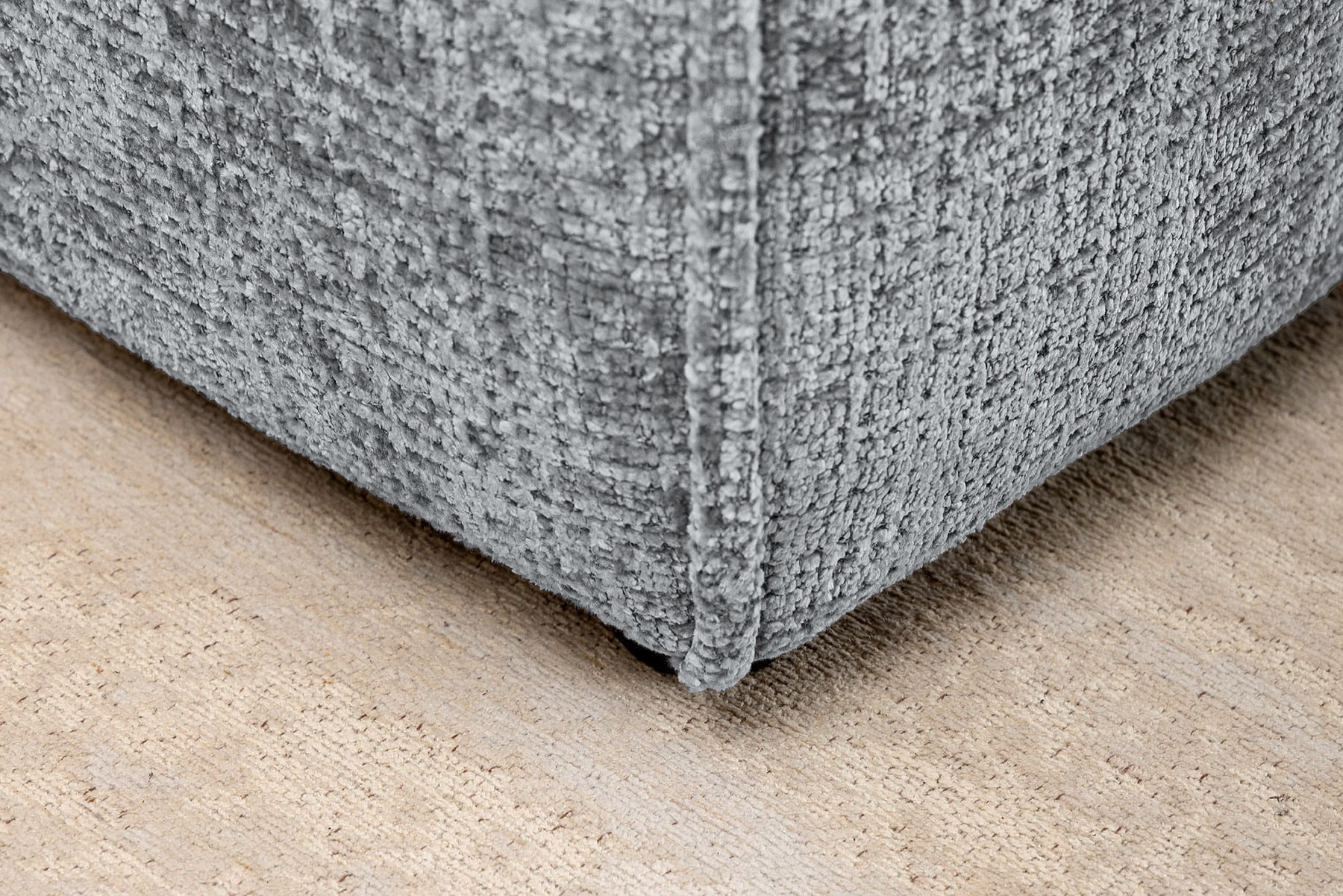 Design 3-Sitzer Sofa BOSSA NOVA 260cm grau Chenille XXL-Couch