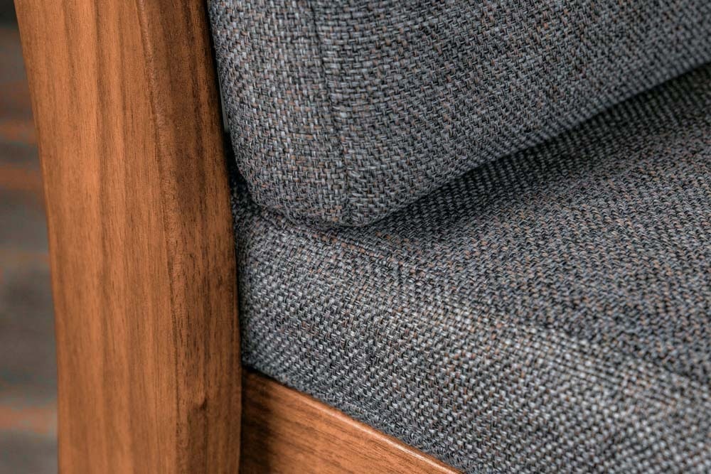 Outdoor Gartenstuhl KOPENHAGEN anthrazit braun Akazie honey finish inkl. Kissen stapelbar