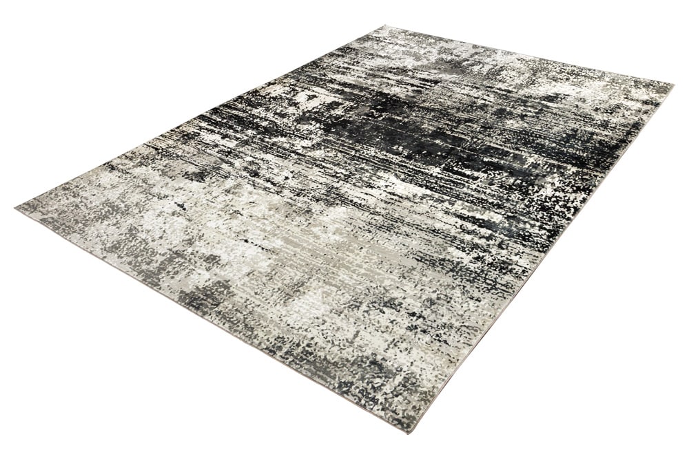 Design XXL Teppich MODERN ART 350x240cm beige braun Kurzflor Indoor-Teppich
