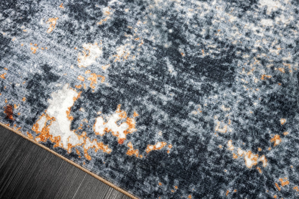 Design Teppich MODERN ART XXL 350x240cm grau kupfer Kurzflor Indoor-Teppich