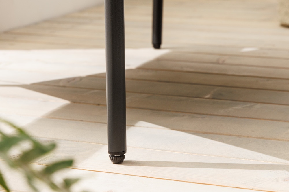 In- und Outdoor Lounge-Sessel UNIQUE 70cm schwarz braun grau Aluminium inkl. Kissen