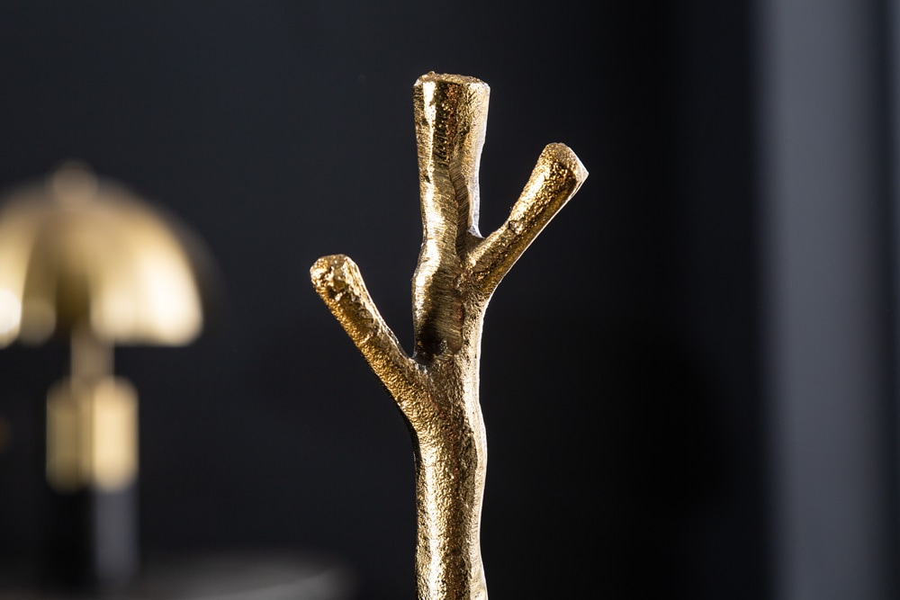 Design Etagere ABSTRACT 50cm gold Metall mit drei Etagen