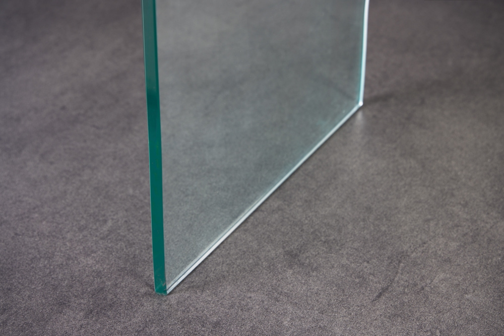 Design Konsolentisch FANTOME 100cm Glas transparent mit Ablage