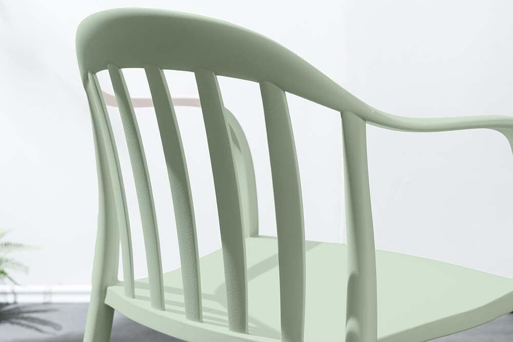 In- und Outdoor Stuhl STUDIO ITALIA salbei stapelbar Kunststoff Gartenstuhl