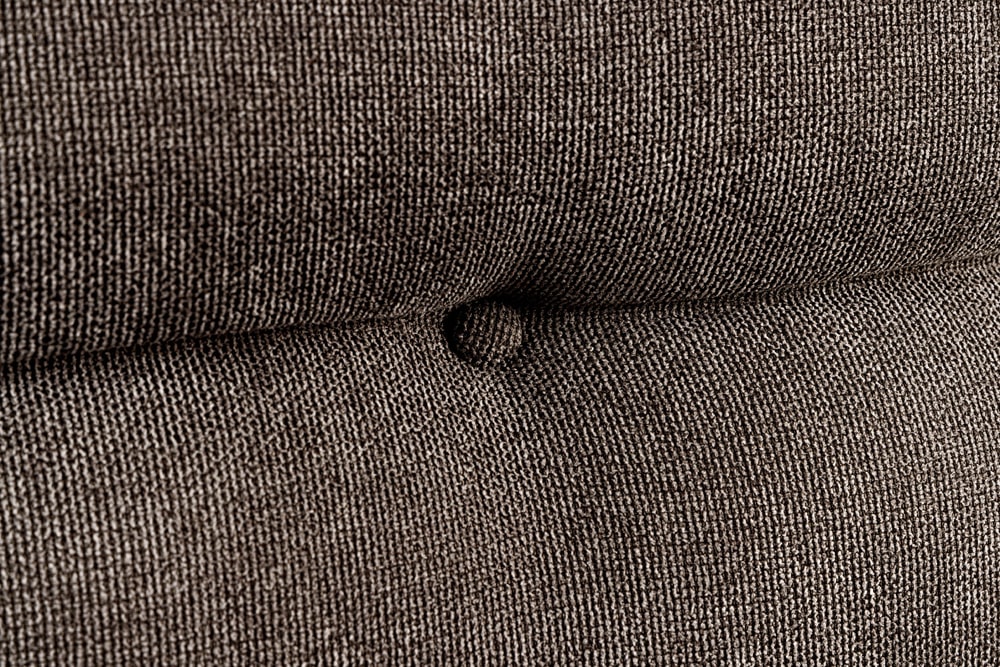 Moderne Sitzbank BIG GEORGE 160cm taupe Flachgewebe Taschenfederkern schwarz