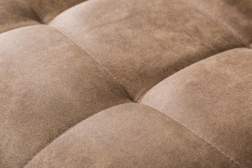 Design Freischwinger Stuhl MIAMI taupe antik Microfaser Metallgestell matt schwarz