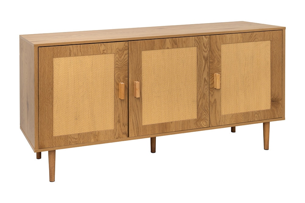 Design Sideboard VIENNA 120cm natur Wiener Geflecht Kommode