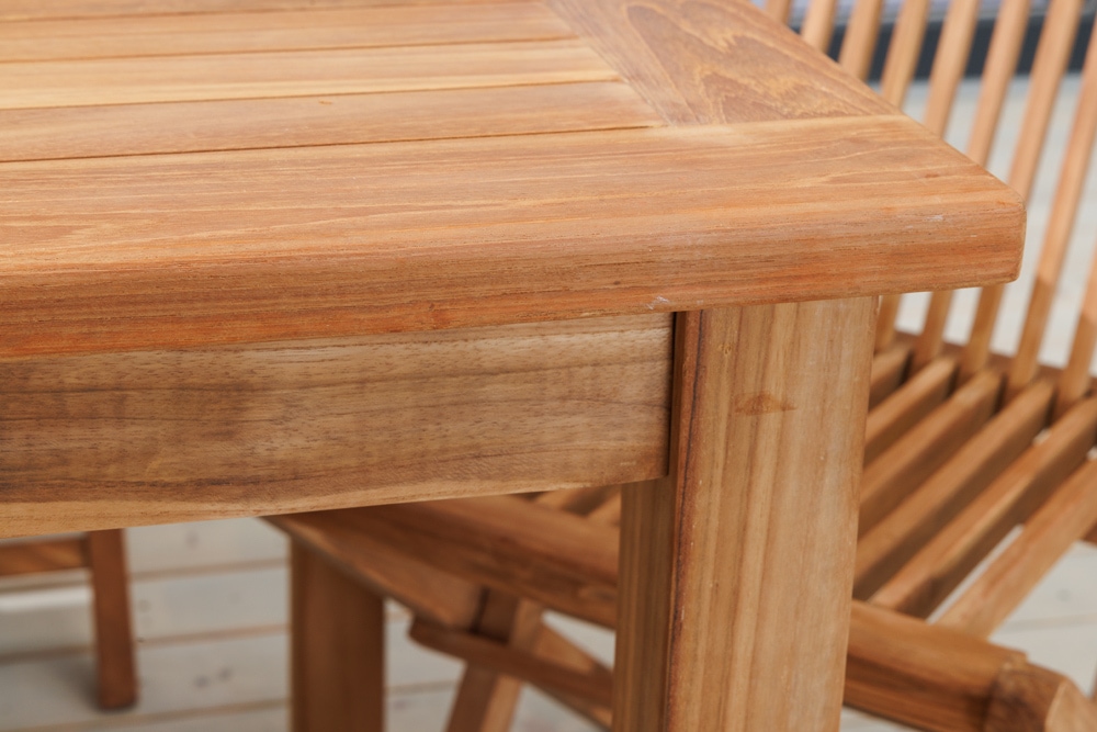 Massiver Gartentisch EMPIRE TEAK 180cm natur Teakholz