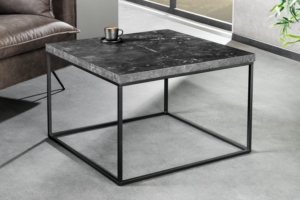Moderner Couchtisch ARCHITECTURE 60cm graphit Metallgestell