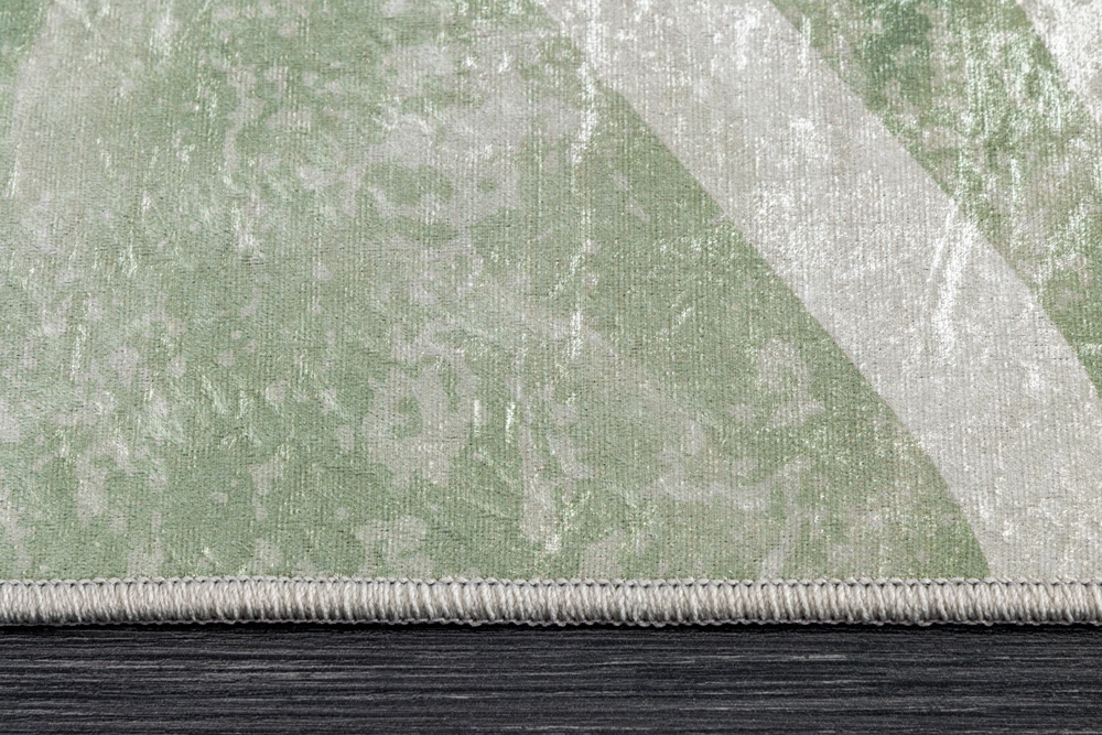 Moderner Teppich JUNGLE 230x160cm grün beige Flachgewebe Indoor-Teppich