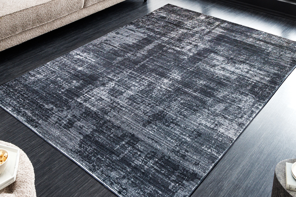 Moderner Teppich SOFT TOUCH 230x160cm grau Kurzflor Indoor-Teppich