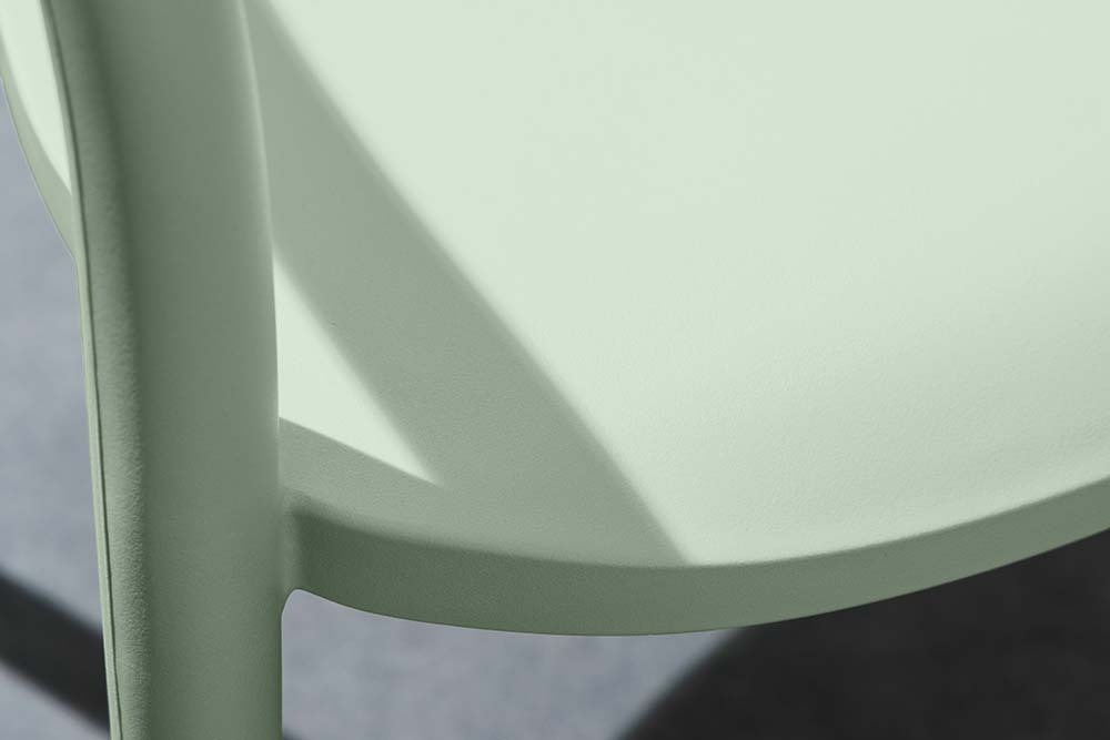 In- und Outdoor Stuhl STUDIO ITALIA salbei stapelbar Kunststoff Gartenstuhl