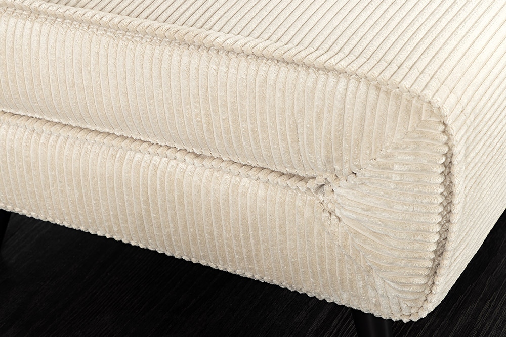 Retro Schlafsessel SMART MULTIFUNCTION 100cm beige Cord Bettfunktion inkl. Kissen