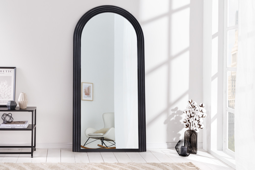 Design Wandspiegel ART DECO 160cm schwarz Design Wandspiegel ART DECO 160cm schwarz