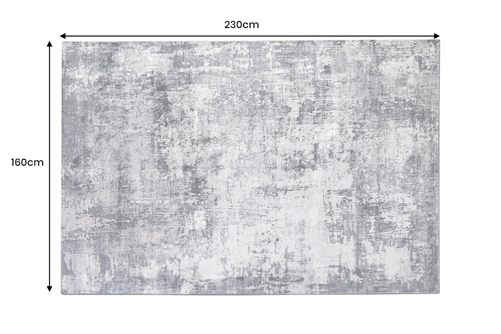 Design Teppich MODERN ART 230x160cm grau kupfer Kurzflor Indoor-Teppich