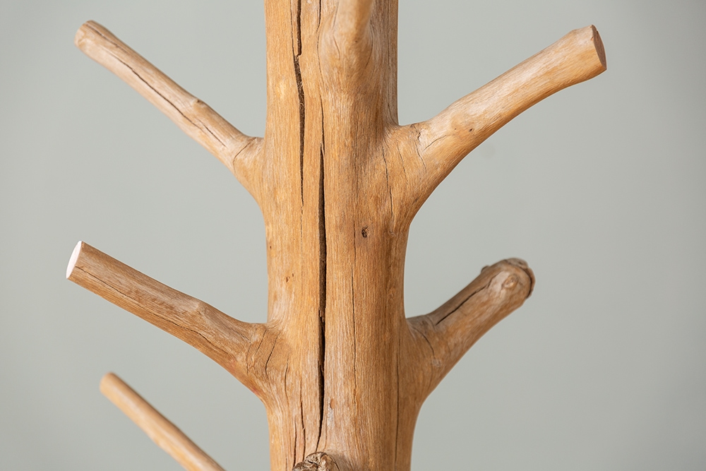 Massiver Garderobenständer TREE NATURE 170cm natur Holz Kleiderständer