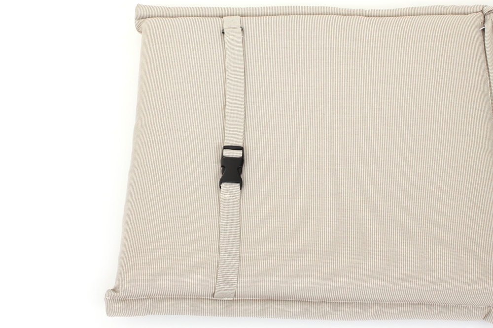 Outdoor Kissen ROG 46x97cm beige Sitzkissen Polster-Auflage für Niedriglehner