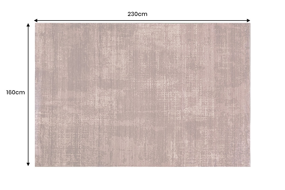 Moderner Teppich SOFT TOUCH 230x160cm kupfer braun Kurzflor Indoor-Teppich