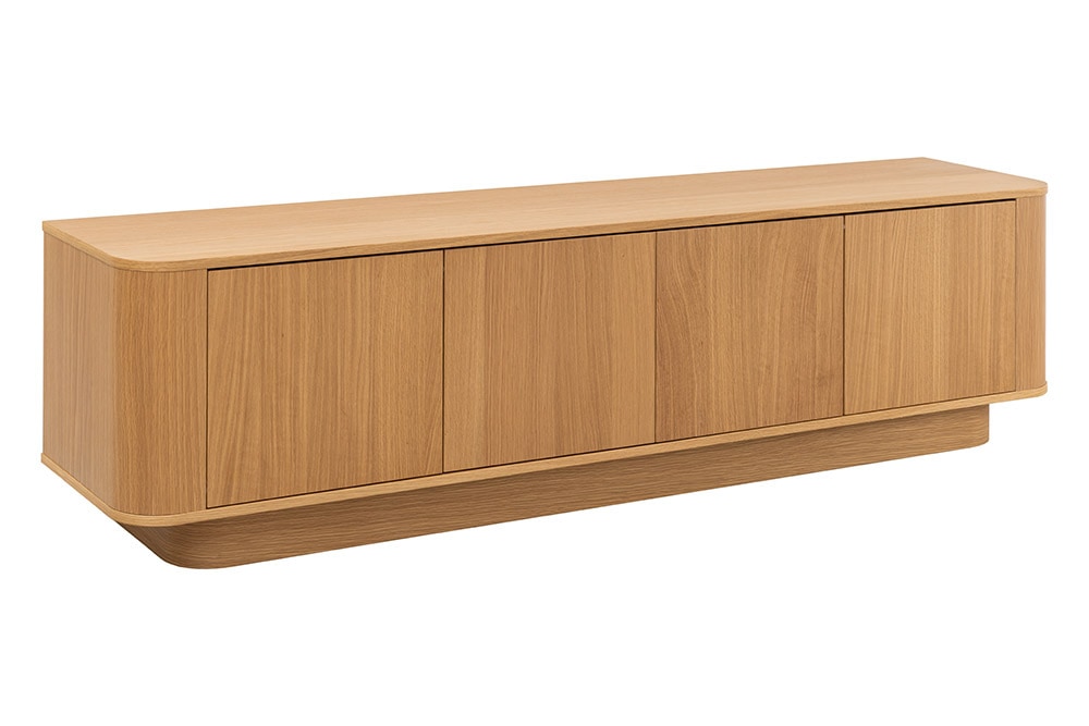 Modernes TV-Board VALHALLA WOOD 180cm natur Eichenholz Lowboard mit Stauraum