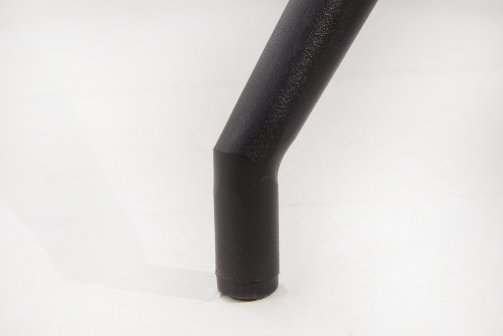 Design Stuhl DIVANI dunkelgrau Metallgestell schwarz im Retro Stil
