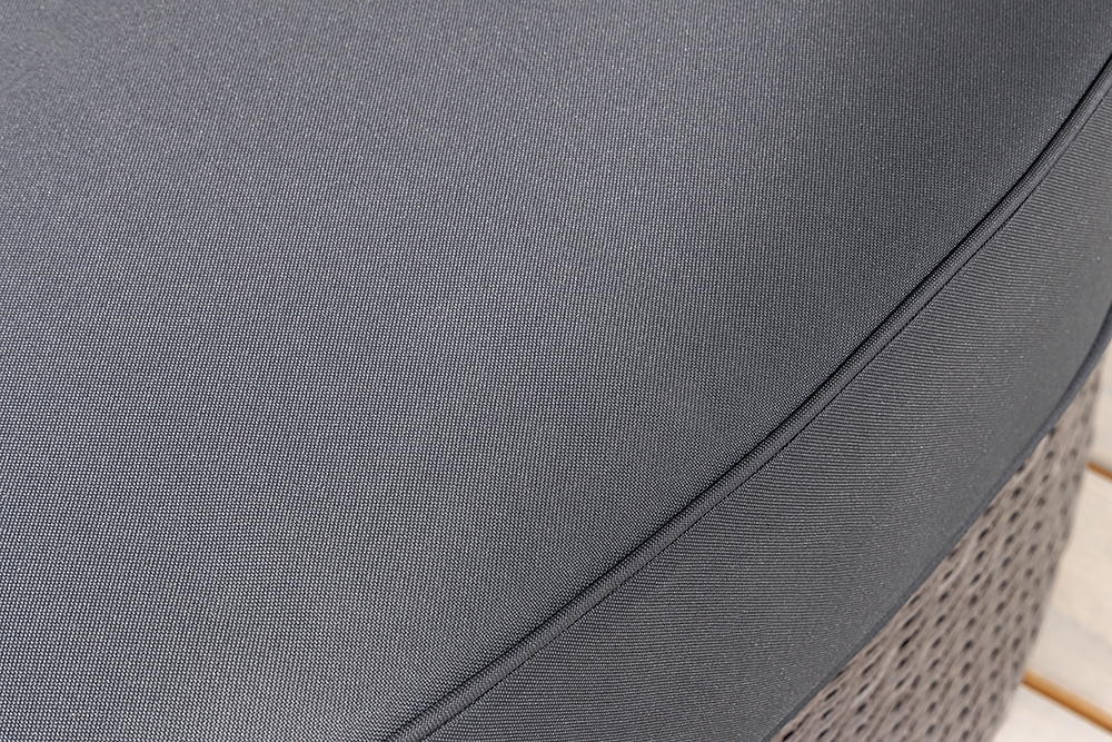 Outdoor Sonneninsel PLAYA LIVING 165cm grau Polyrattan Aluminium inkl. Kissen wetterfest