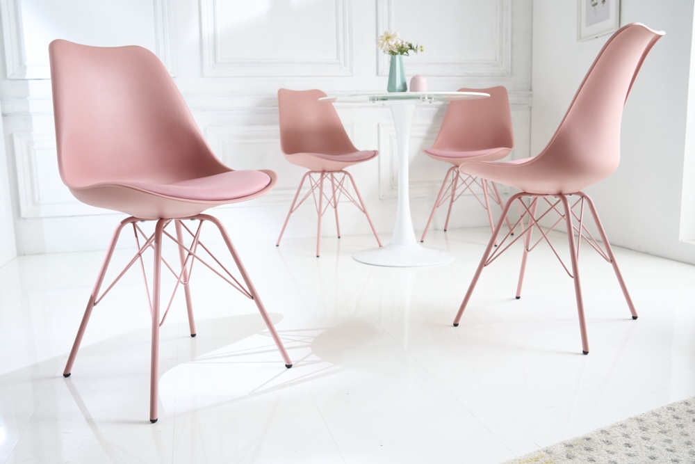 Retro Stuhl SCANDINAVIA MEISTERSTÜCK rosa
