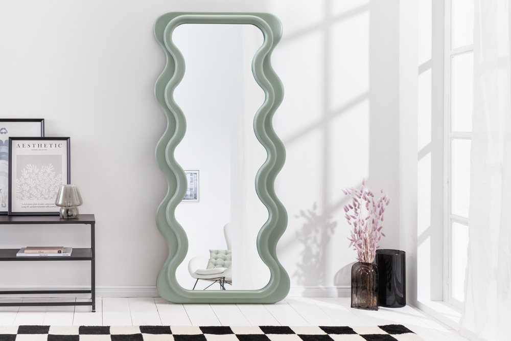 Design Wandspiegel CURVY 160cm salbeigrün » Jetzt kaufen