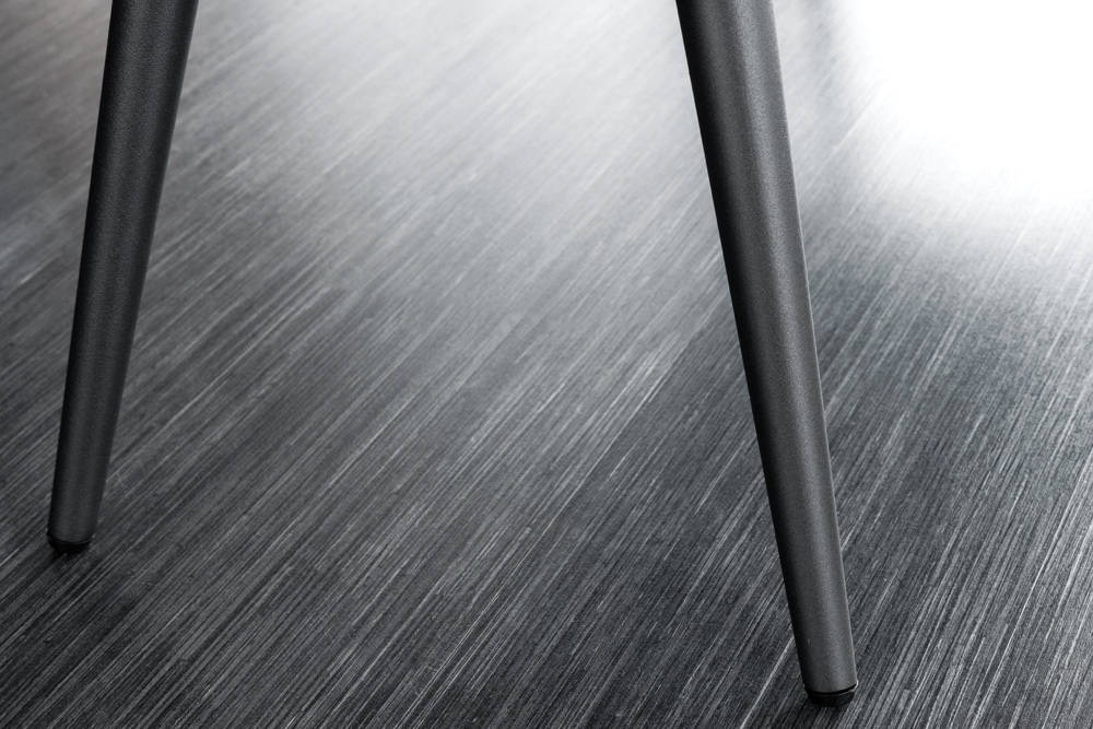 Design Sitzbank BOUTIQUE 100cm senfgelb Samt Metallbeine schwarz