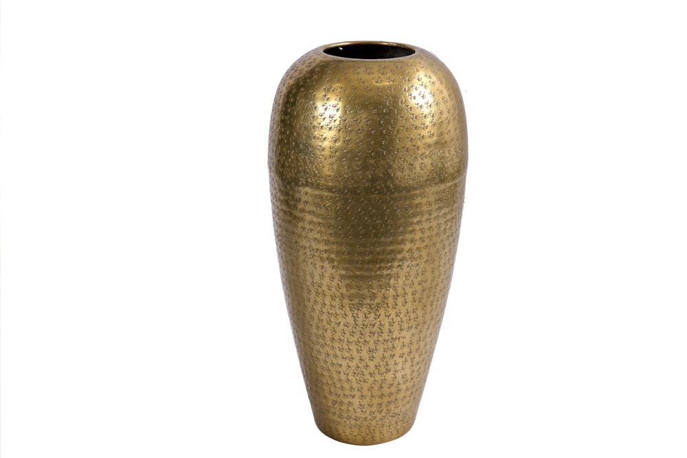 Elegante Vase ORIENTAL 50cm gold im Wild Hammerschlag Design