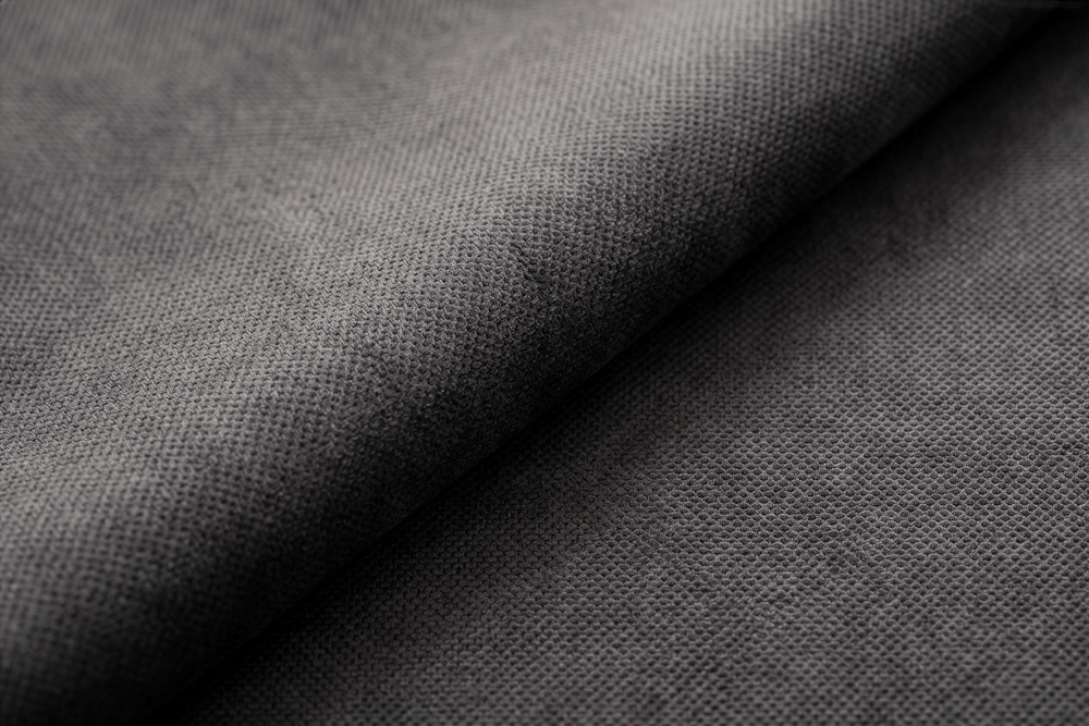 XXL Sofa CLOUD 260cm grau Vogue Samtstoff Bigsofa Federkern inkl. Kissen