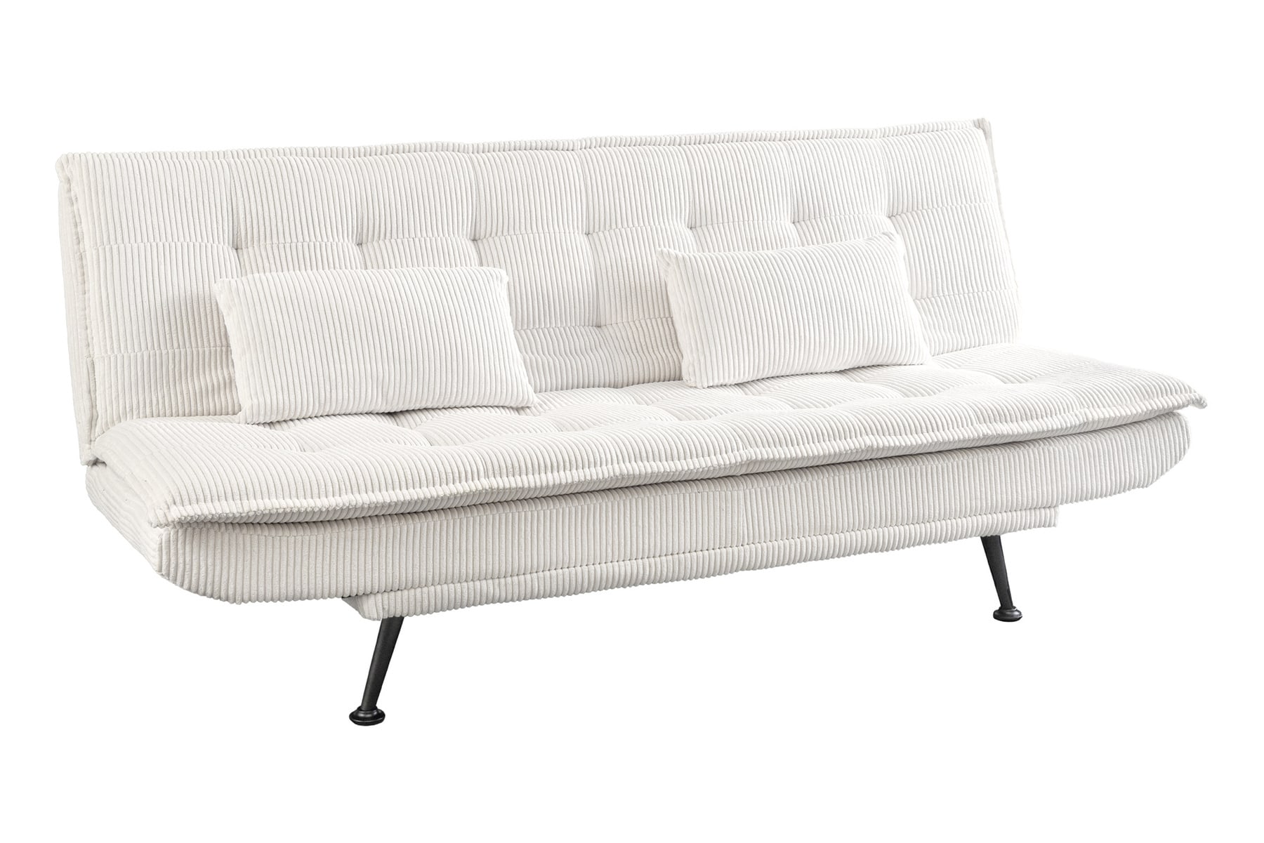 Modernes Schlafsofa JAZZ 190cm beige Cord 3-Sitzer Couch