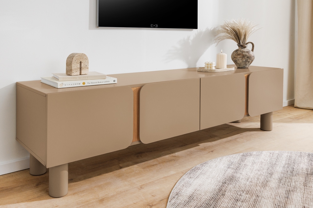 TV-Lowboard COSMO 180cm greige Eiche Soft Close Stauraum
