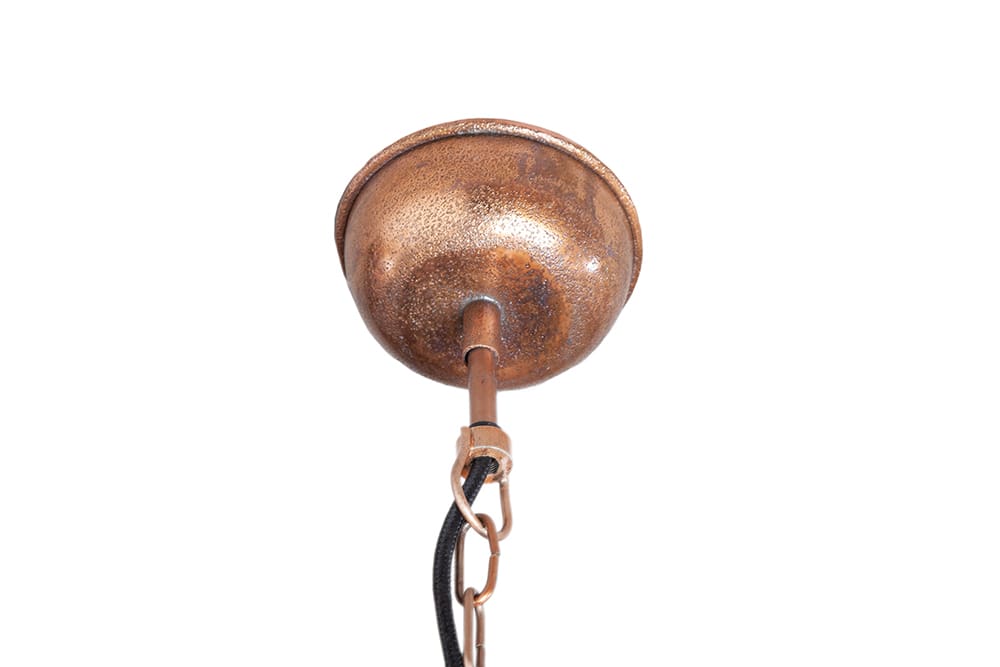 Design Hängelampe INDUSTRIAL 45cm kupfer geflammt Industrial Stil