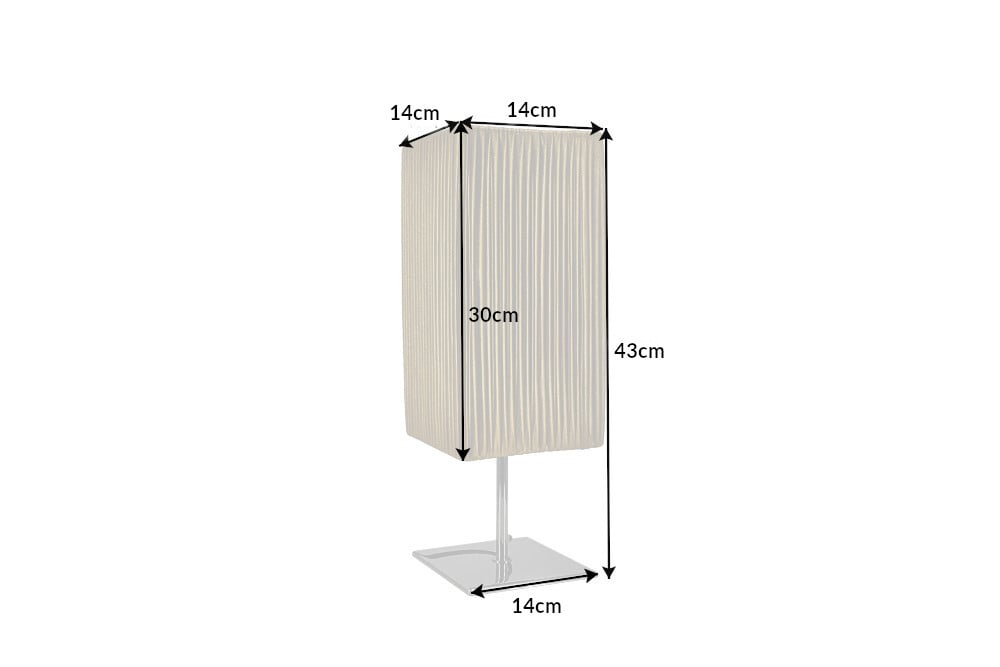 Moderne Designer Tischlampe PARIS 43cm gold Tischleuchte