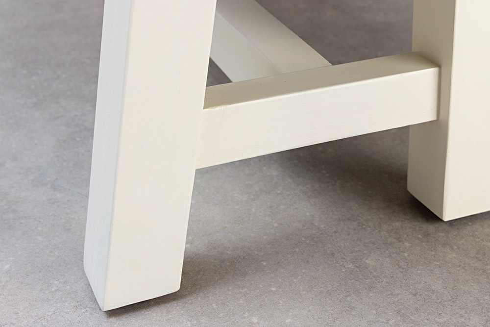 Massive Sitzbank HAMPTONS 200cm hellbraun creme Pinienholz