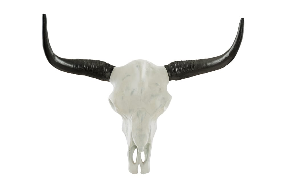 Imposanter Büffelschädel EL TORO 70cm natur massives Aluminium