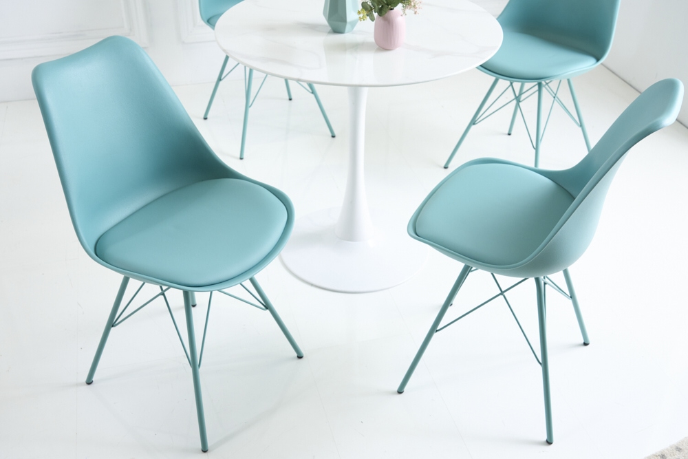 Retro Stuhl SCANDINAVIA MEISTERSTÜCK türkis