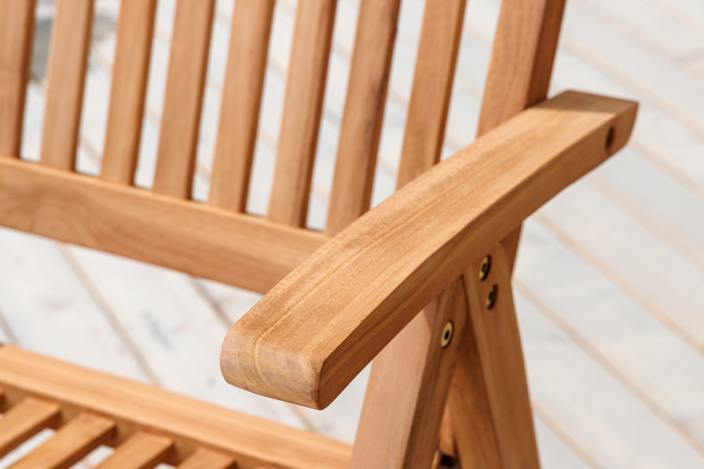 Massiver Gartenstuhl EMPIRE TEAK Teakholz klappbar