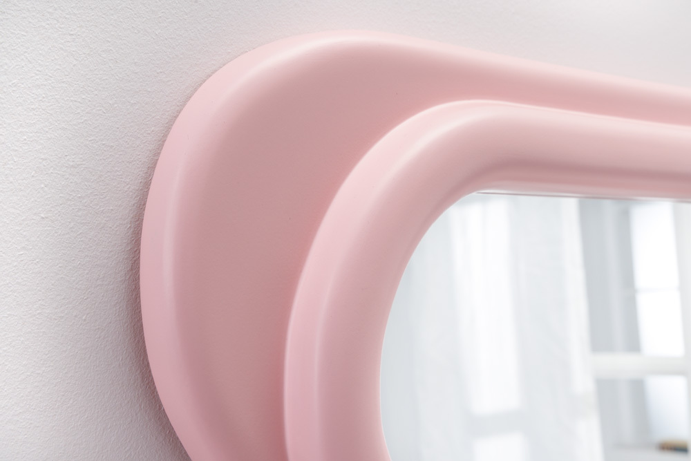 Design Wandspiegel CURVY 160cm rosa