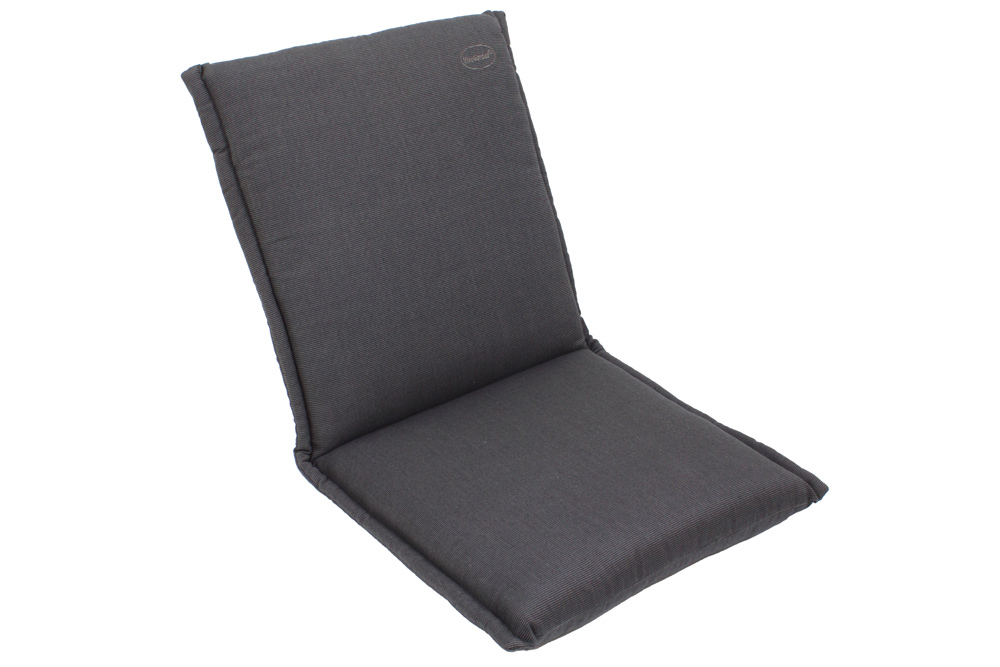 Outdoor Kissen ROG 46x97cm anthrazit Sitzkissen Polster-Auflage für Niedriglehner