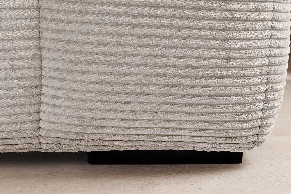 Modernes Sofa ZERO GRAVITY 240cm beige Cord 3-Sitzer Couch