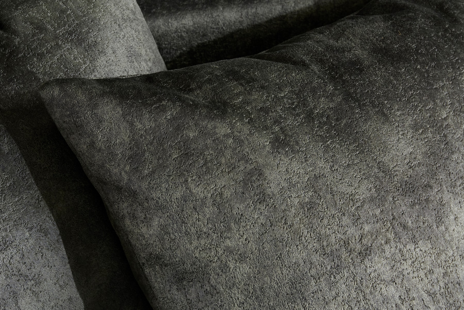 Big Sofa ELEGANCIA 285cm moosgrün Microfaser XXL Couch inkl. Kissen Federkern