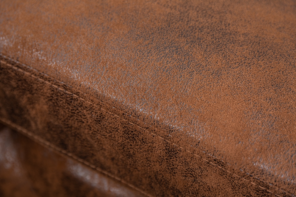 Chesterfield Ecksofa MODERN BAROCK 275cm antik braun Microfaser 3-Sitzer Federkern