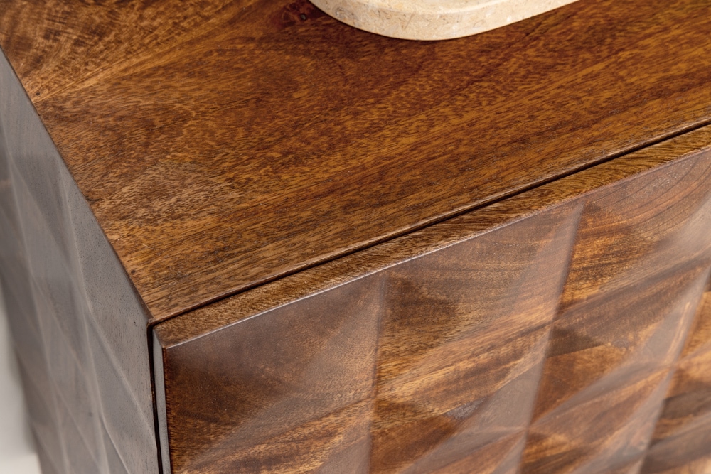 Massives Sideboard VULCANO 180cm hängend natur Mangoholz