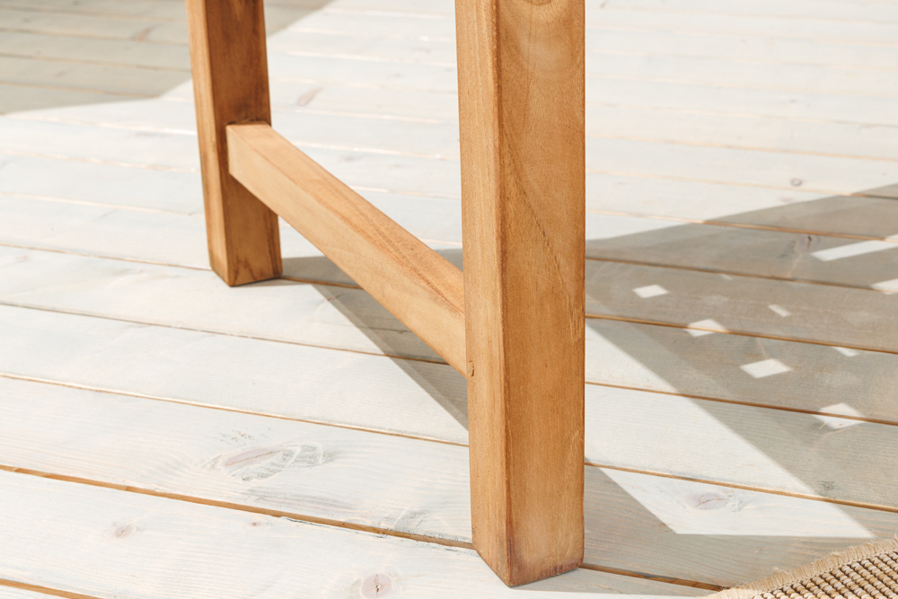 Outdoor Gartenbank EMPIRE TEAK 150cm natur Massivholz